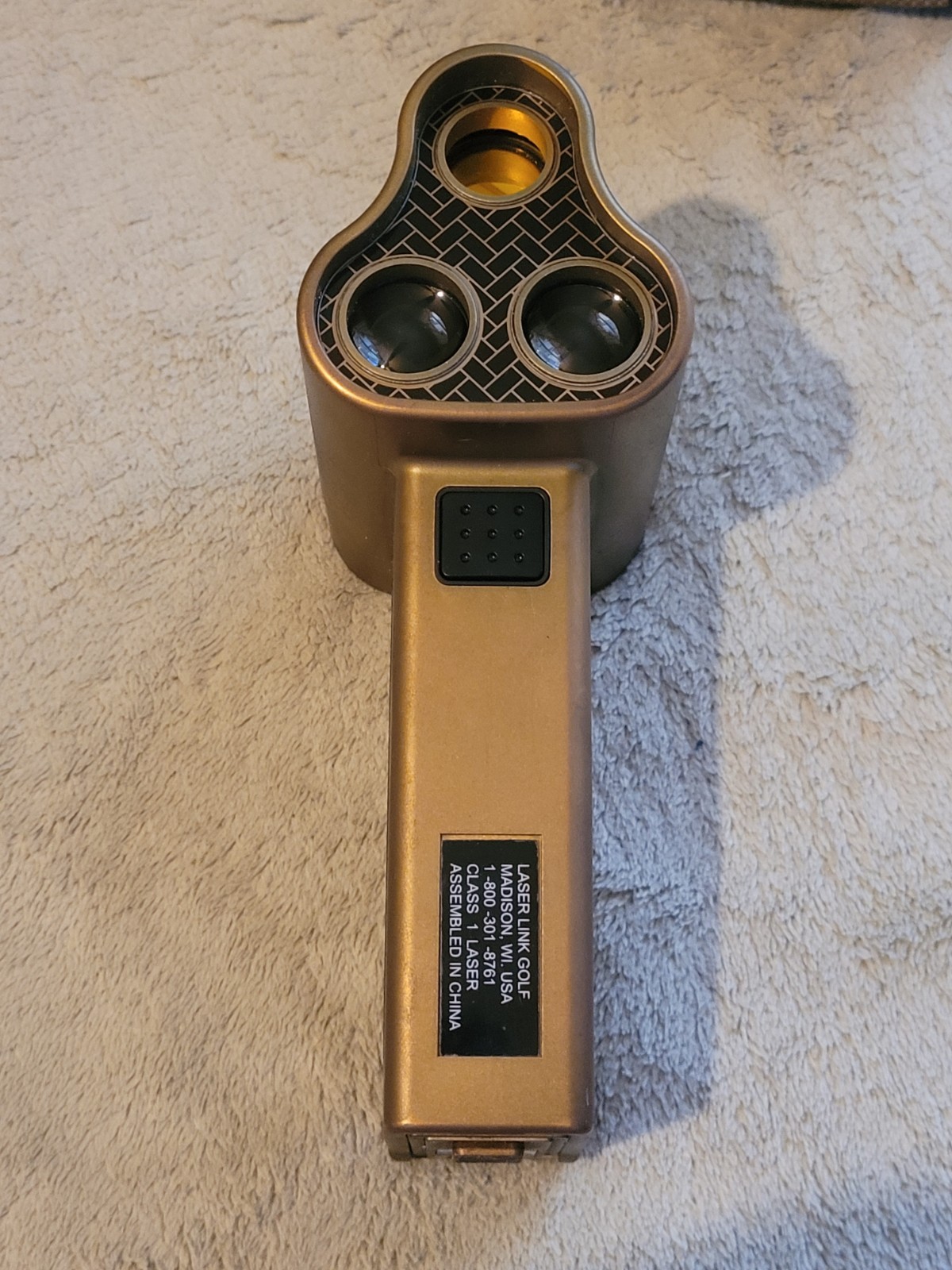 Laser Link Gold NFE Rangefinder with Case And Battery Tested Working