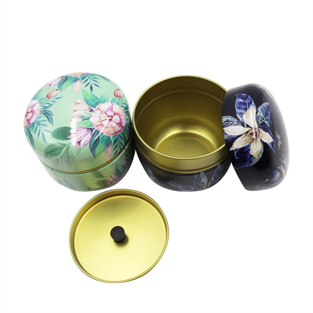 2 Pack Mini Tea Storage Containers Coffee one size, color 1 + 2