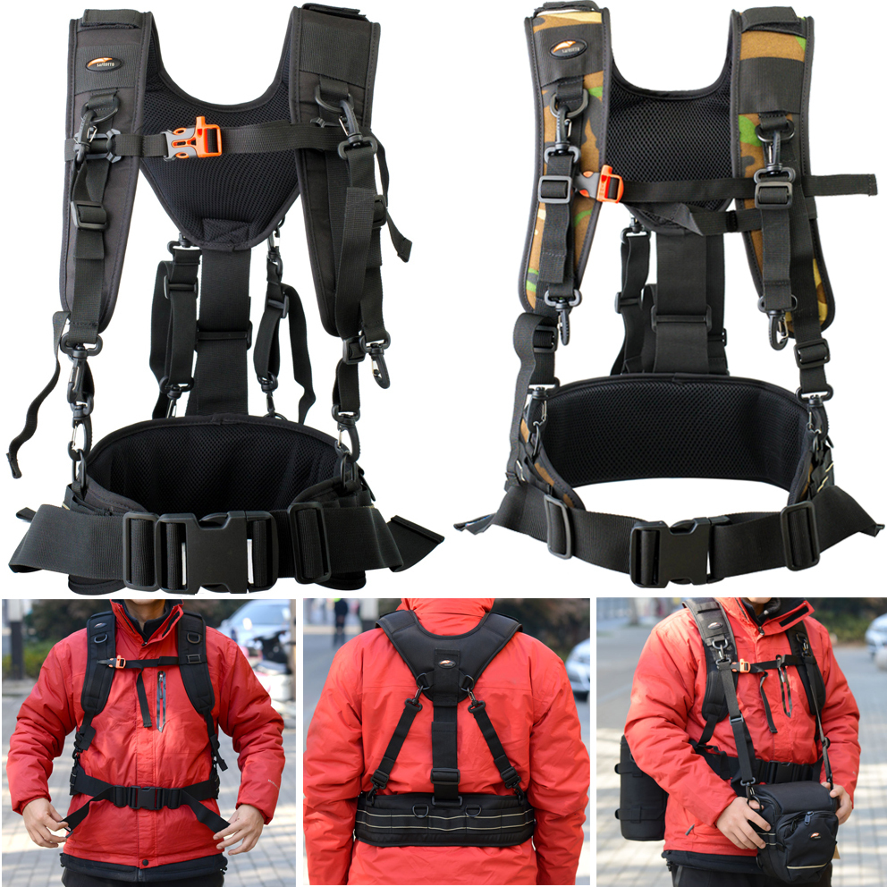 Camera Strap Waist Belt Hanging Lens Bag Pouch & Photography Technical Harness