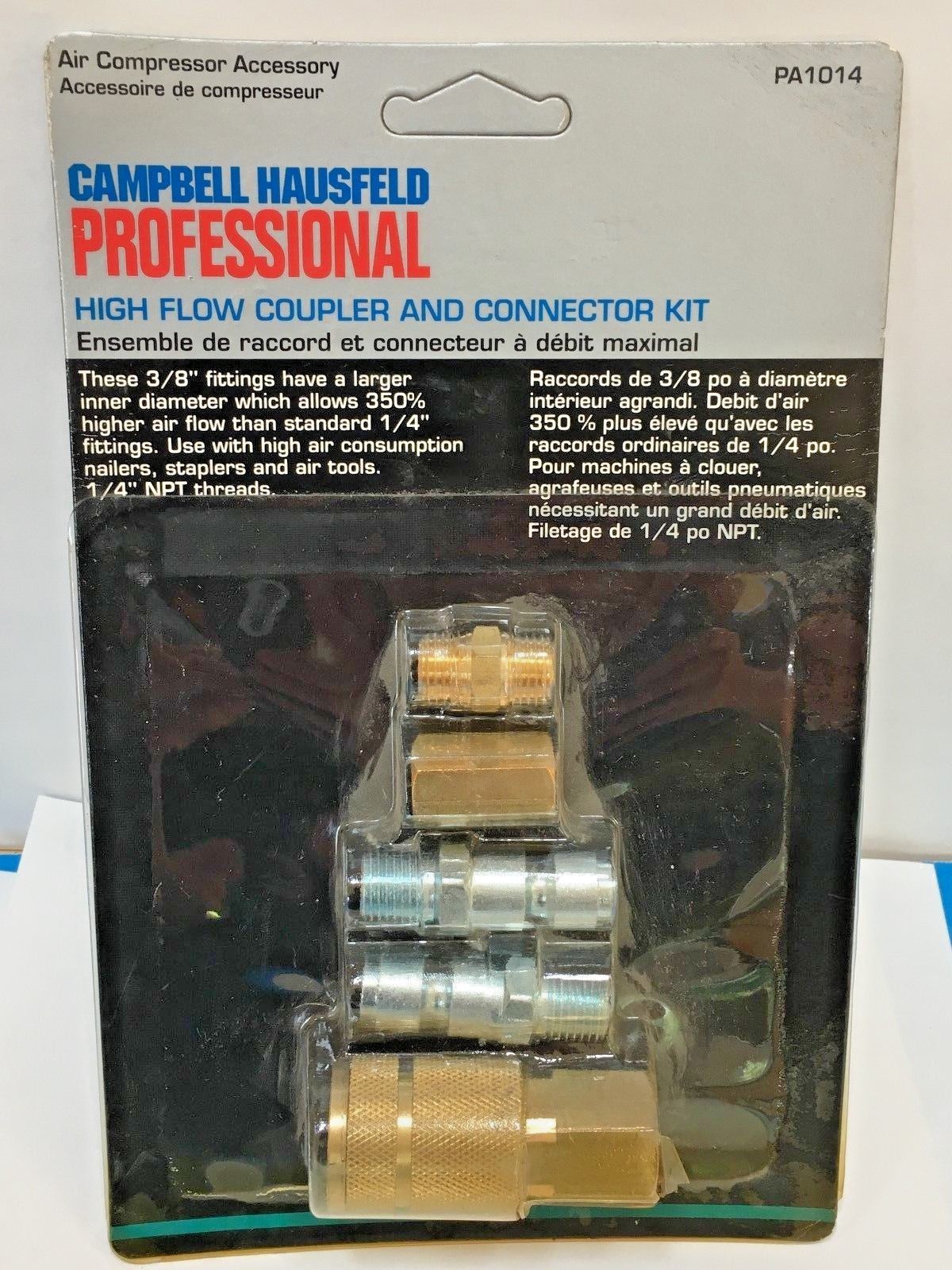 High Flow 7 Piece Coupler and Plug Kit 1/4" Body, 3/8" NPT