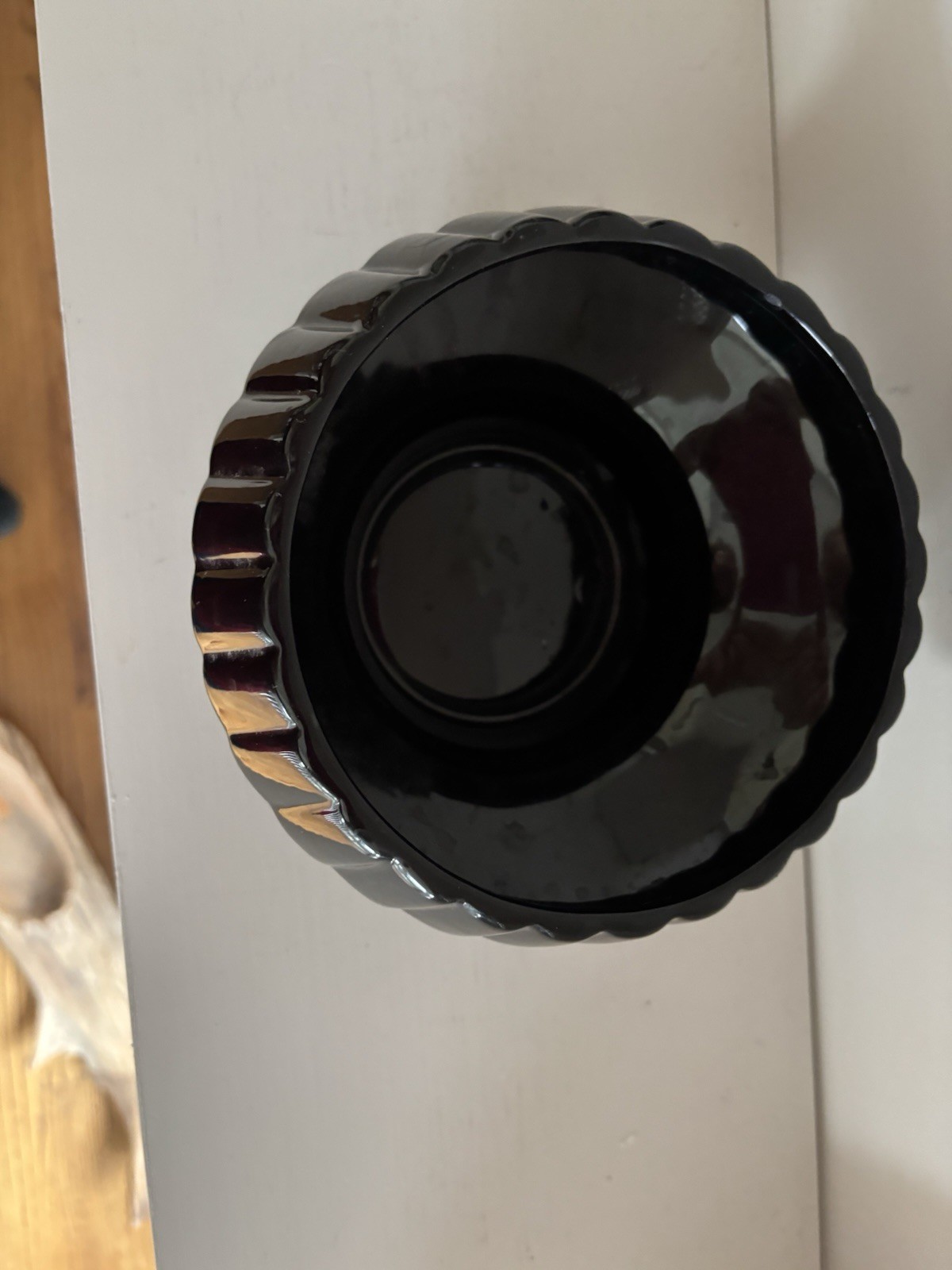Vtg Inarco Black Planter Pot