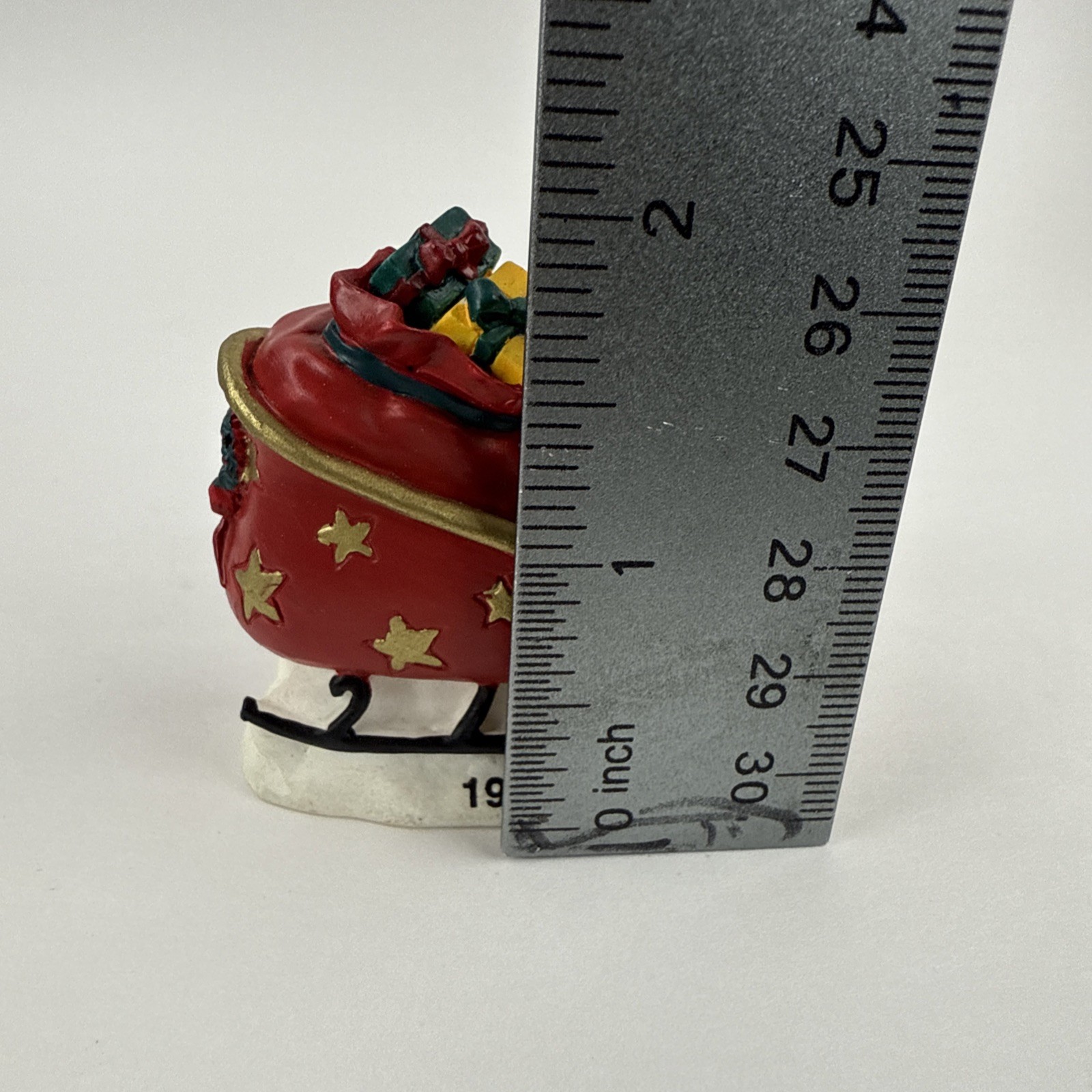 1995 Anaheim Ducks Hockey Wild Wing Mascot Christmas Ornament Vtg 2”