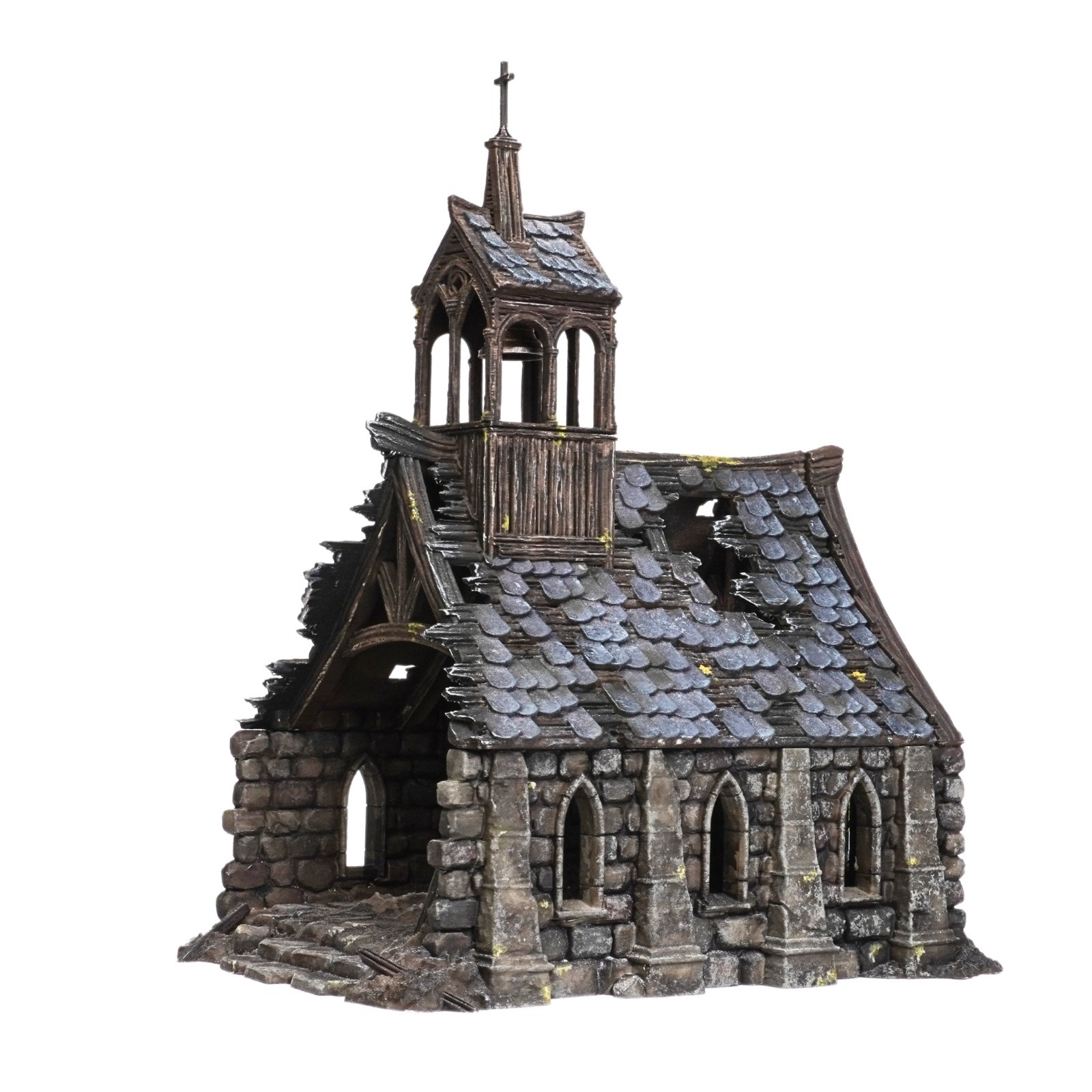 Ruined Church - Fantasy Wargaming Terrain 28mm - Mordheim, Frostgrave etc
