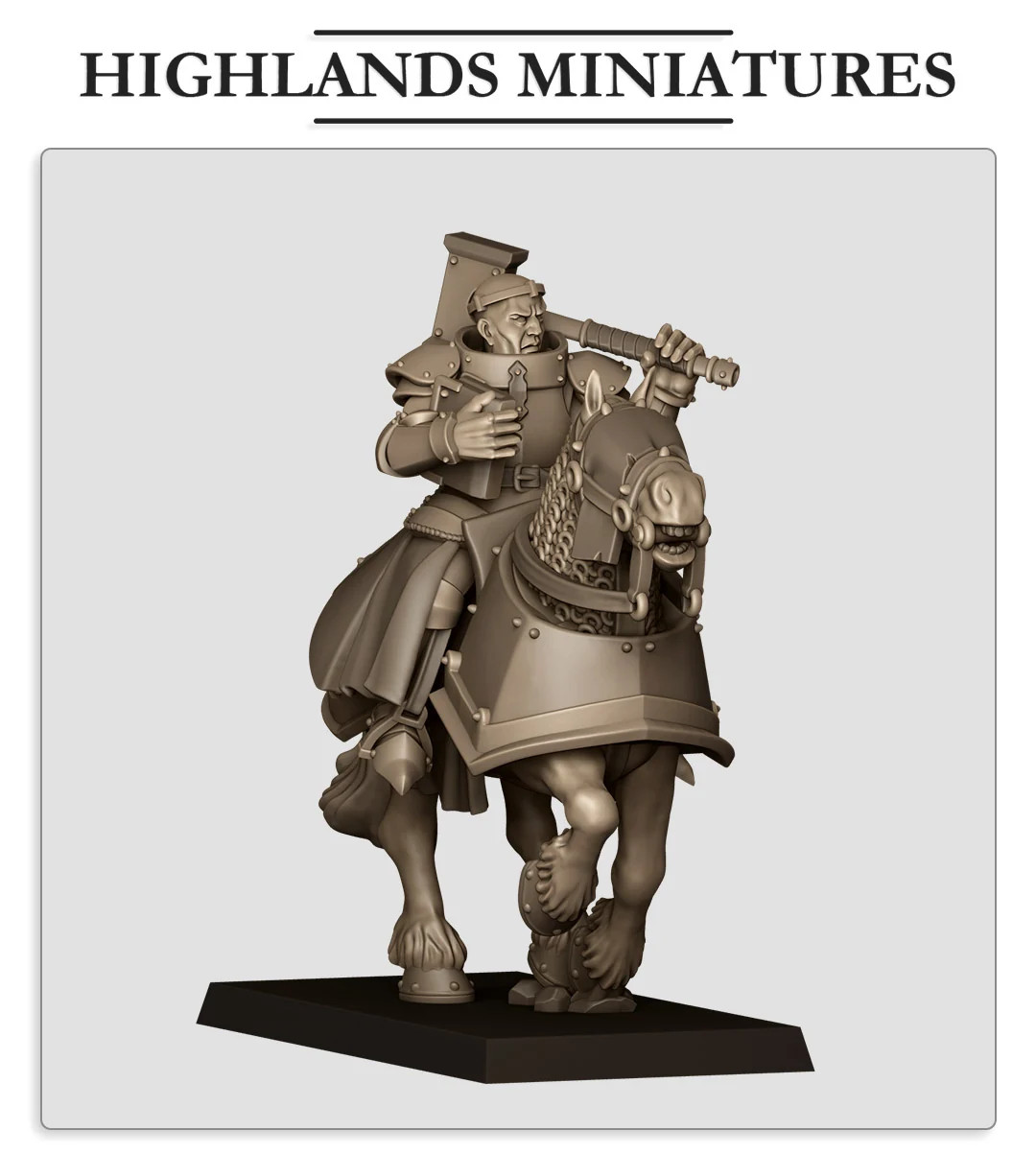 Mounted Warrior Priest - 28-32mm Sunland - Resin Tabletop Miniature