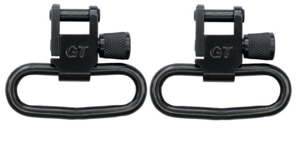 Grovtec 1.25" Locking Swivel Set Black Oxide, 1 1/4" Locking Sling Swivel GTSW02