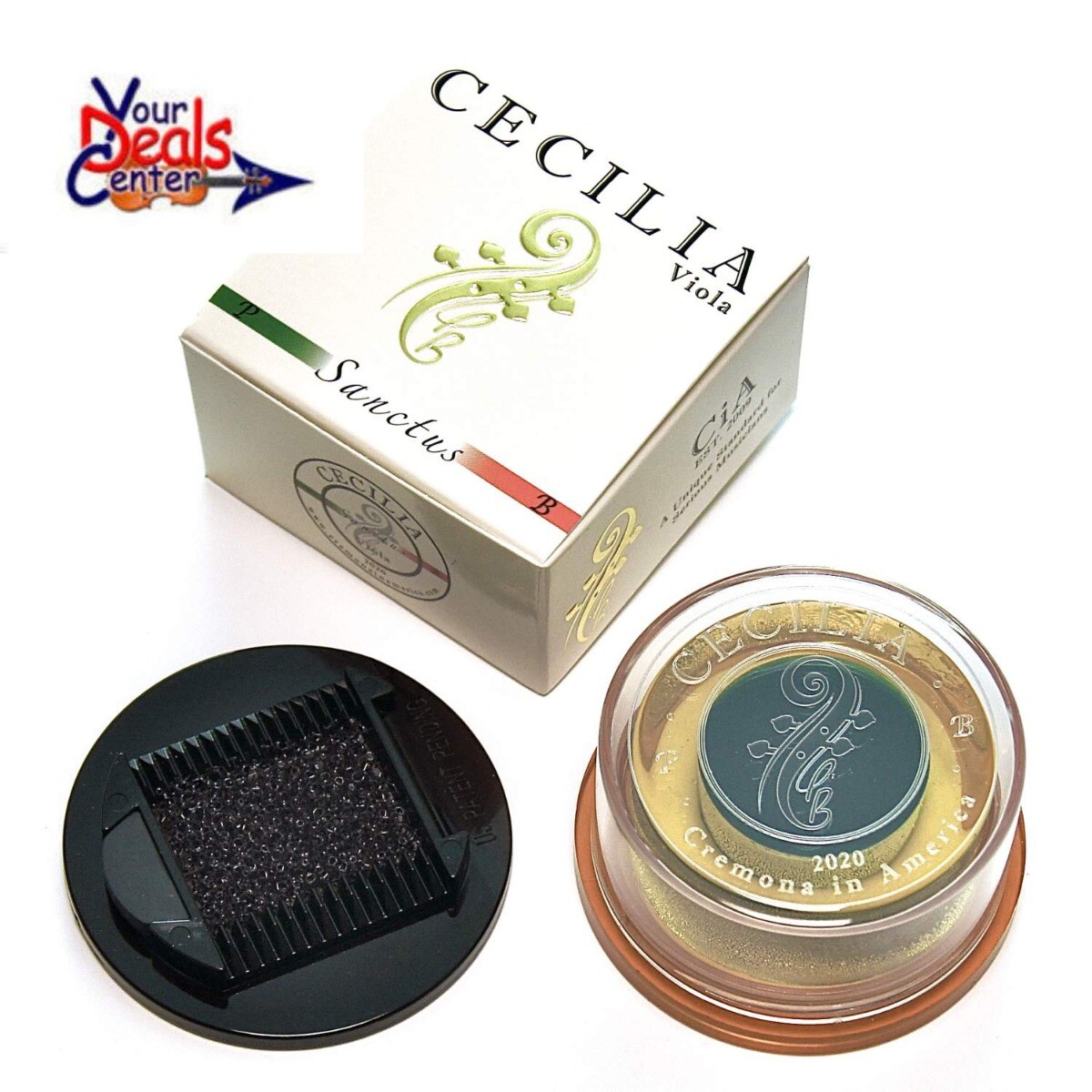 Cecilia Rosin Sanctus Rosin Violin Viola Cello Rosin with Spreader ( fka Andrea)