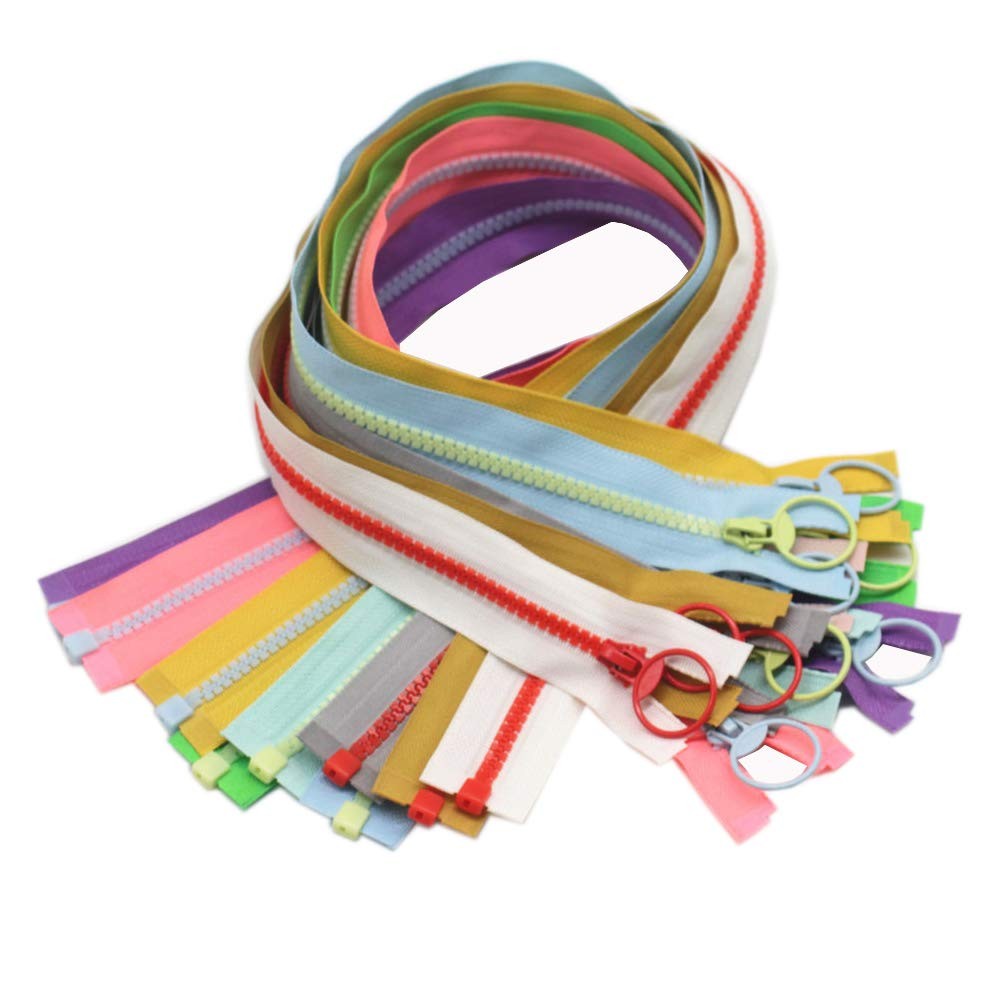 10pcs 14 Inch Separating Jacket Zippers for Coat Jackets DIY Sewing Handbags ...