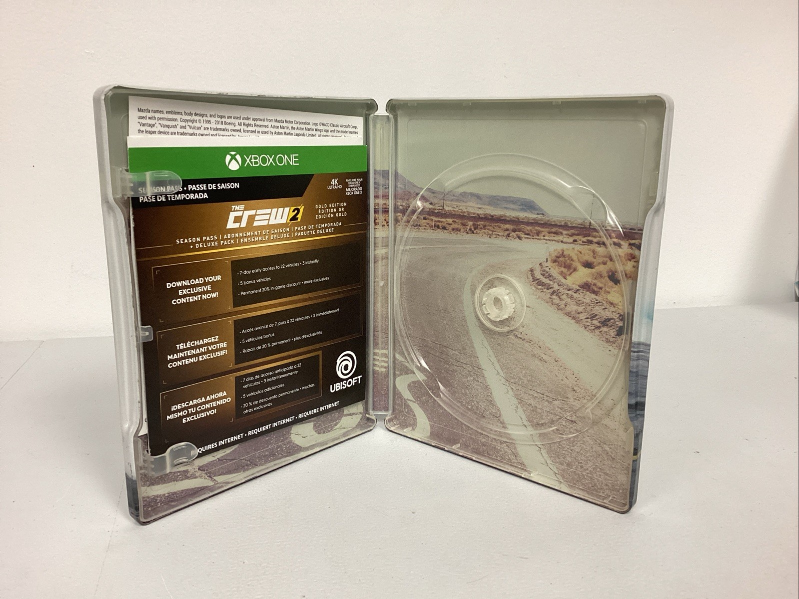 The Crew 2 Xbox One Gold Edition Steelbook Case Only With Code