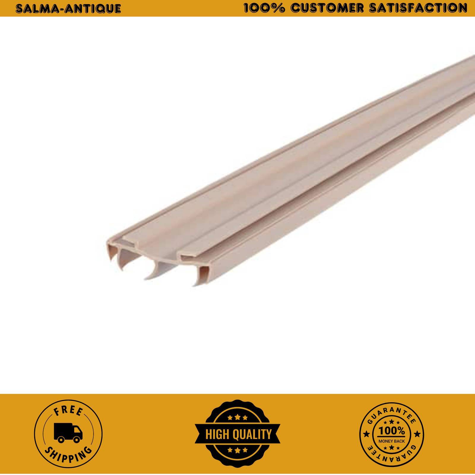 36 in. Beige Vinyl Concealed Kerf/Channel Fit Under Door Seal