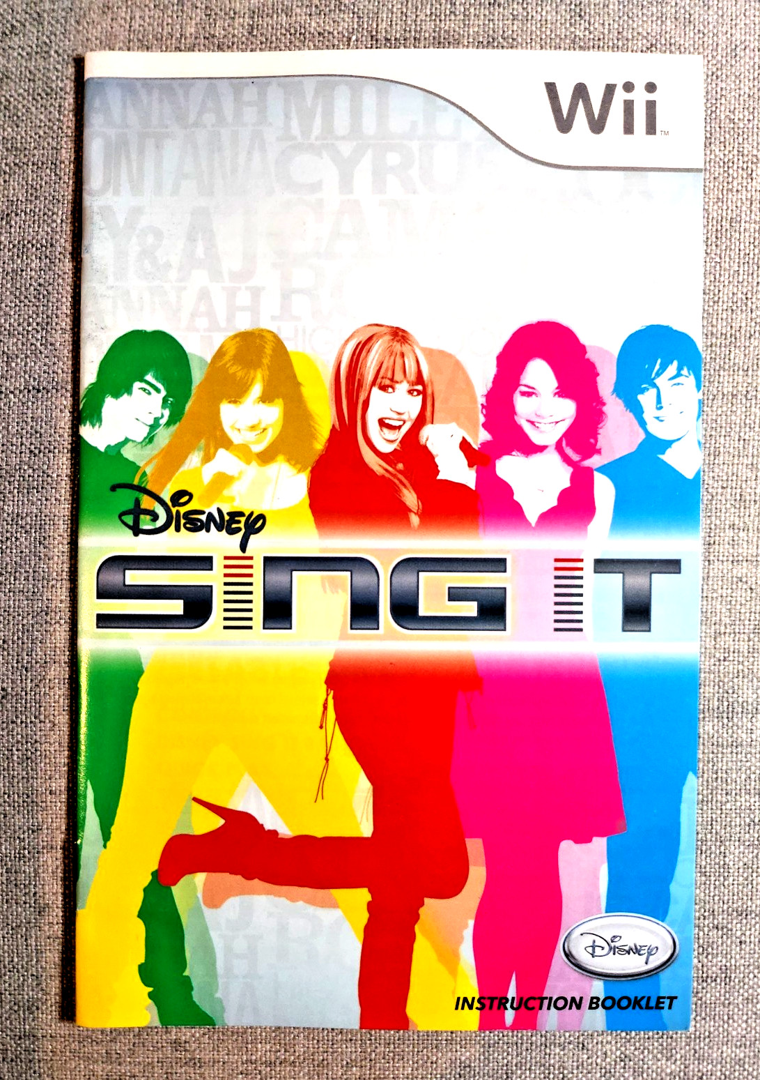 Disney Sing It Instruction Manual Only - Nintendo Wii