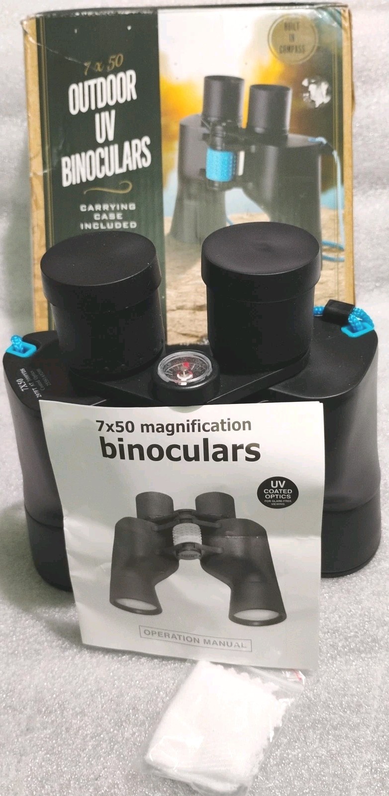Wembley Outdoor UV Binoculars With Lincaps And Case New Old Stock.