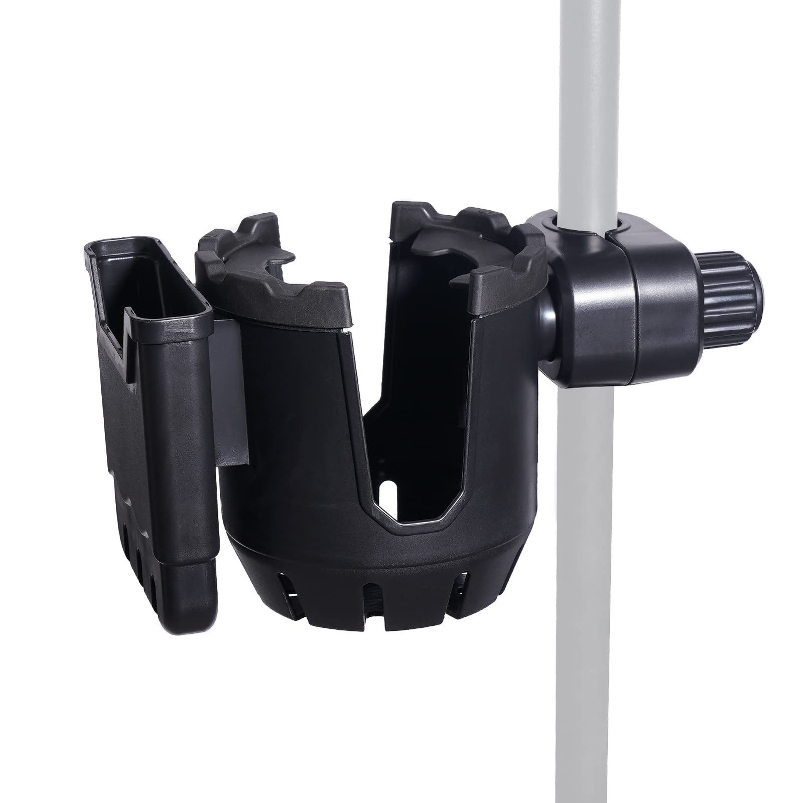 Microphone Stand Cup Holder with Phone Holder 2-in-1 Drink Accessory Mount
