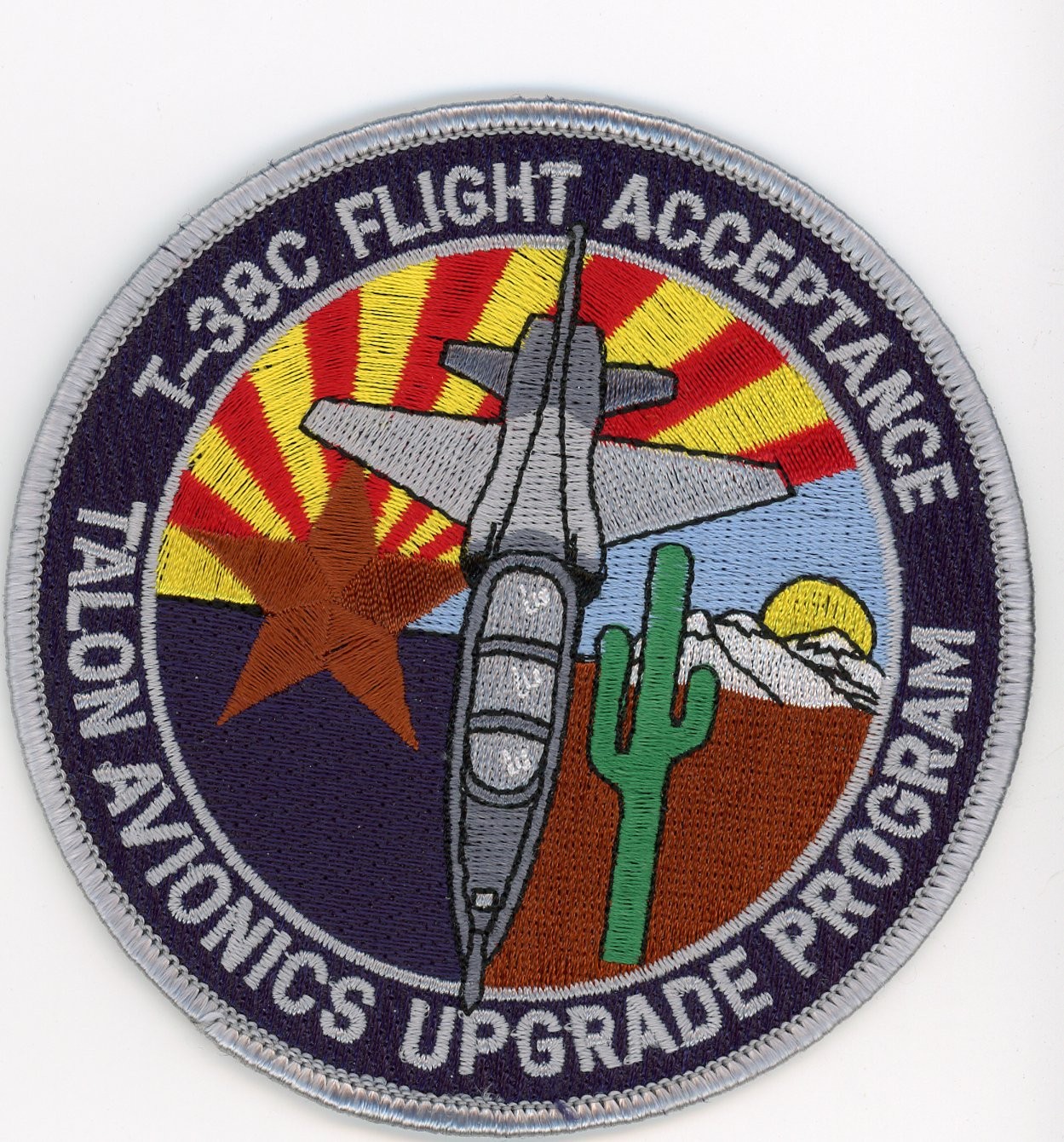 PATCH USAF T-38C FILIGHT ACCEPTANCE TALON AVIONICS UPGRADE SEW ON PARCHE