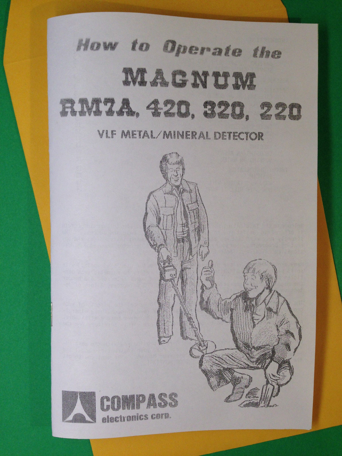 Compass Metal Detector Operation Manual Magnum RM7A 420 320 220 Lost Treasure