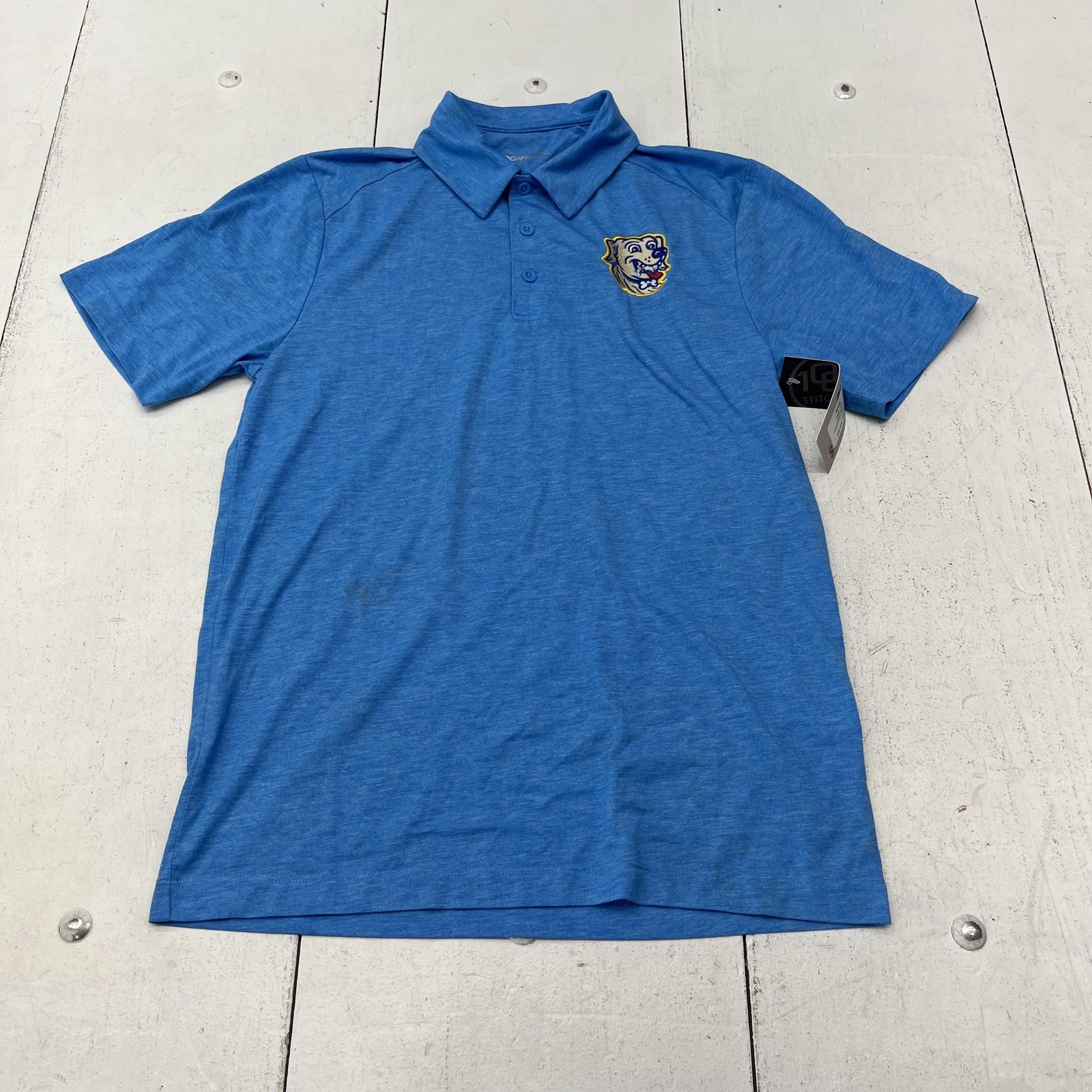 Arkansas Travelers Polo Shirt Mens Small Blue MILB Baseball Sport-Tek Dizzy