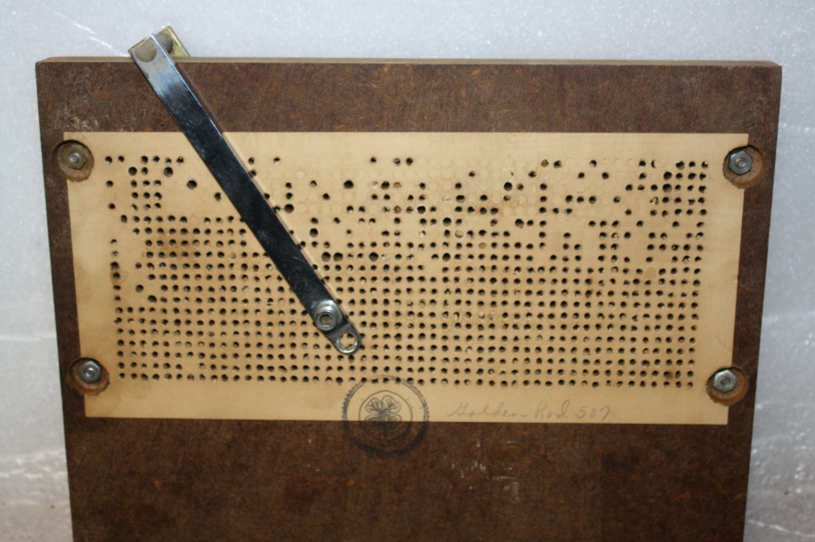 Vintage Collectible 1930’s or 40’s Coin Operated Punch Board Machine With Keys