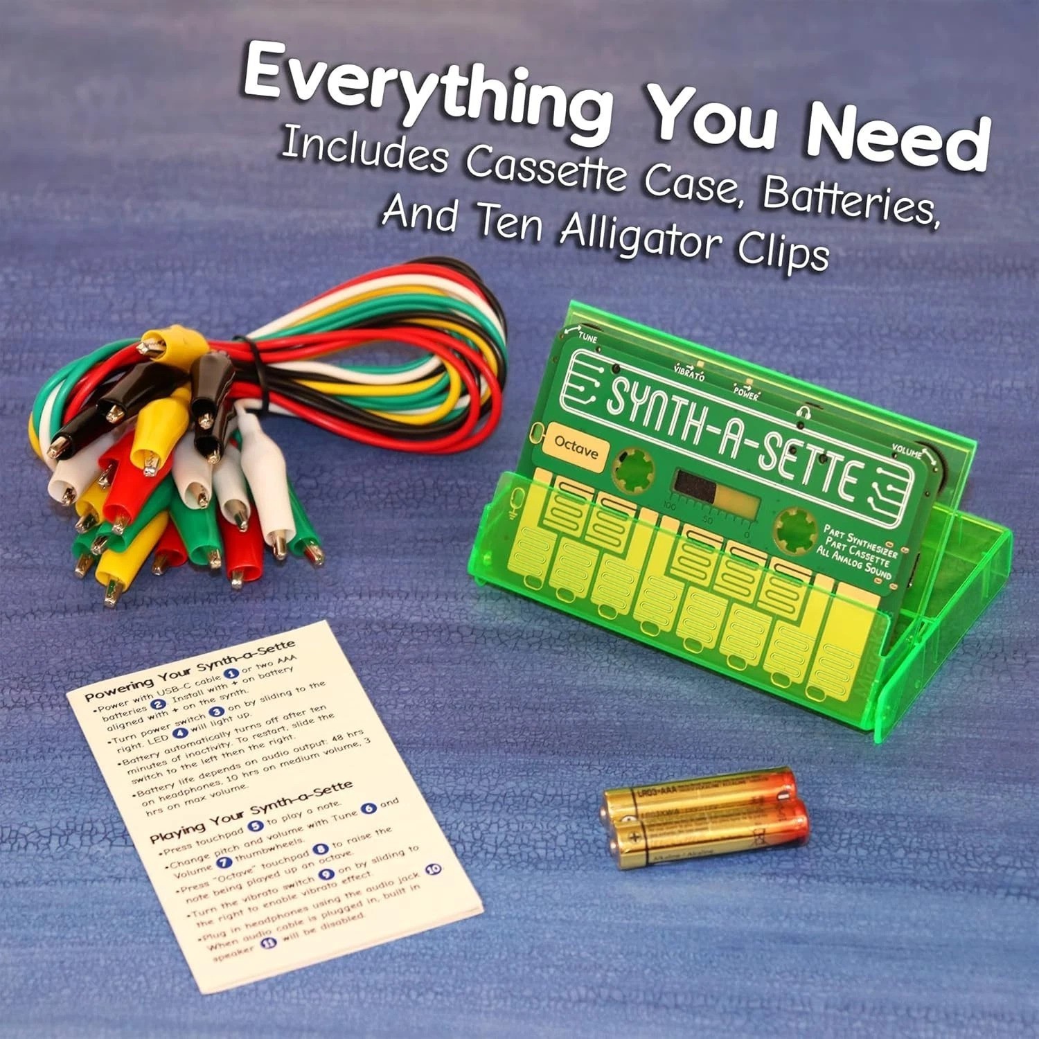 Synth-a-Sette: Cassette-Sized Portable Analog Synth for Creative Musicians