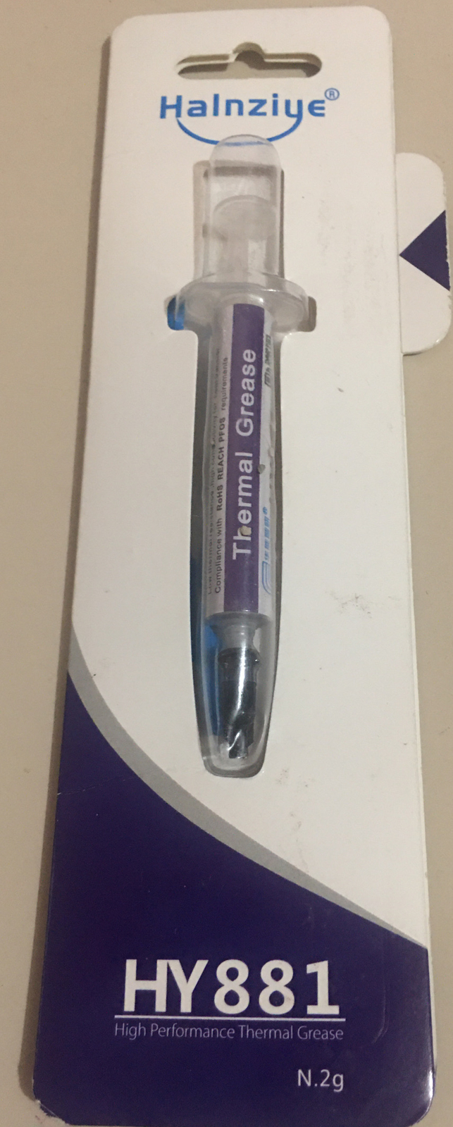 High Performance Halnziye Thermal Grease HY881 CPU Etc N.2g Syringe Easy Use NEW