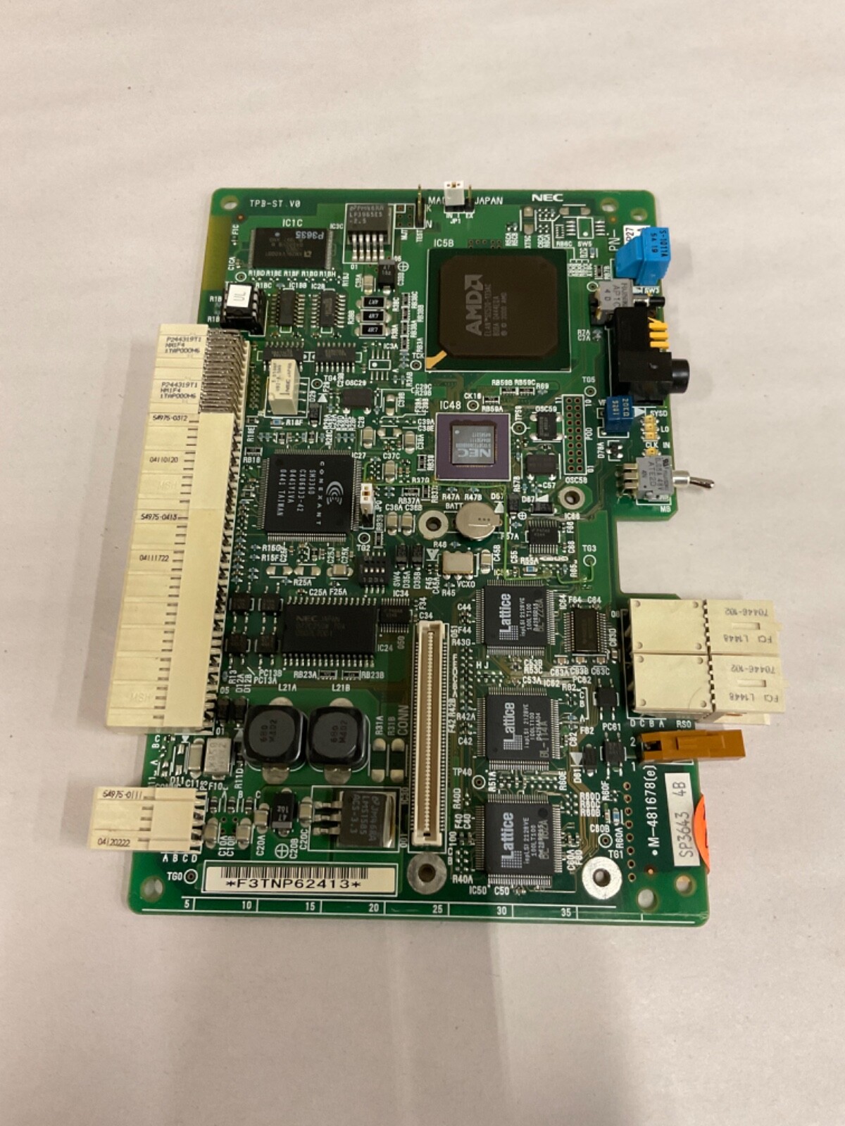 NEC SP3643 4B CIRCUIT BOARD M-481678(e) PN-CP27-A TPB-ST V0