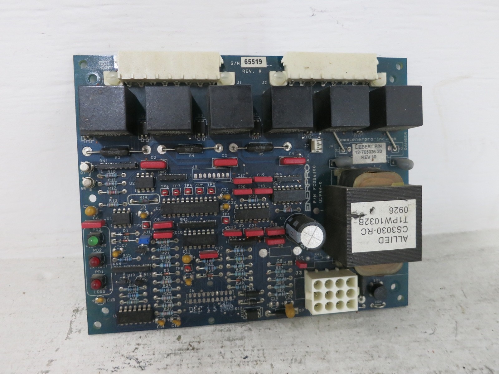 Liebert 12-765036-20 Rev 10 Trigger Board UPS PCB Enerpro FCOG6100