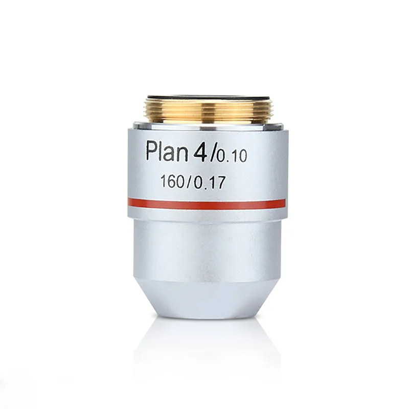4X 195 Plan Achromatic Objective Lens RMS 20.2mm for Biological Microscope