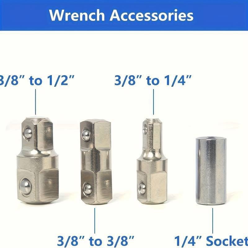 US Multifunctional Offset Extension Wrench Impact Ready Socket Tool w/Adapter