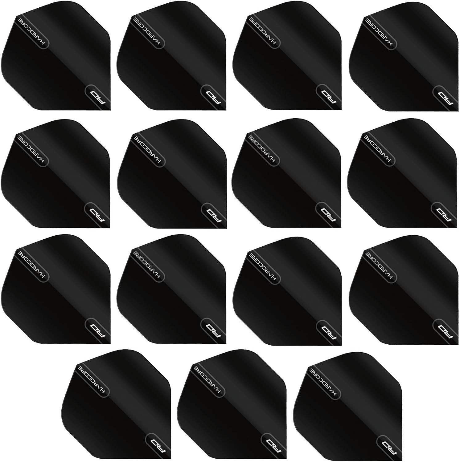 Hardcore XT Standard Dart Flights - Extra Thick 100 Micron Replacement Flight...