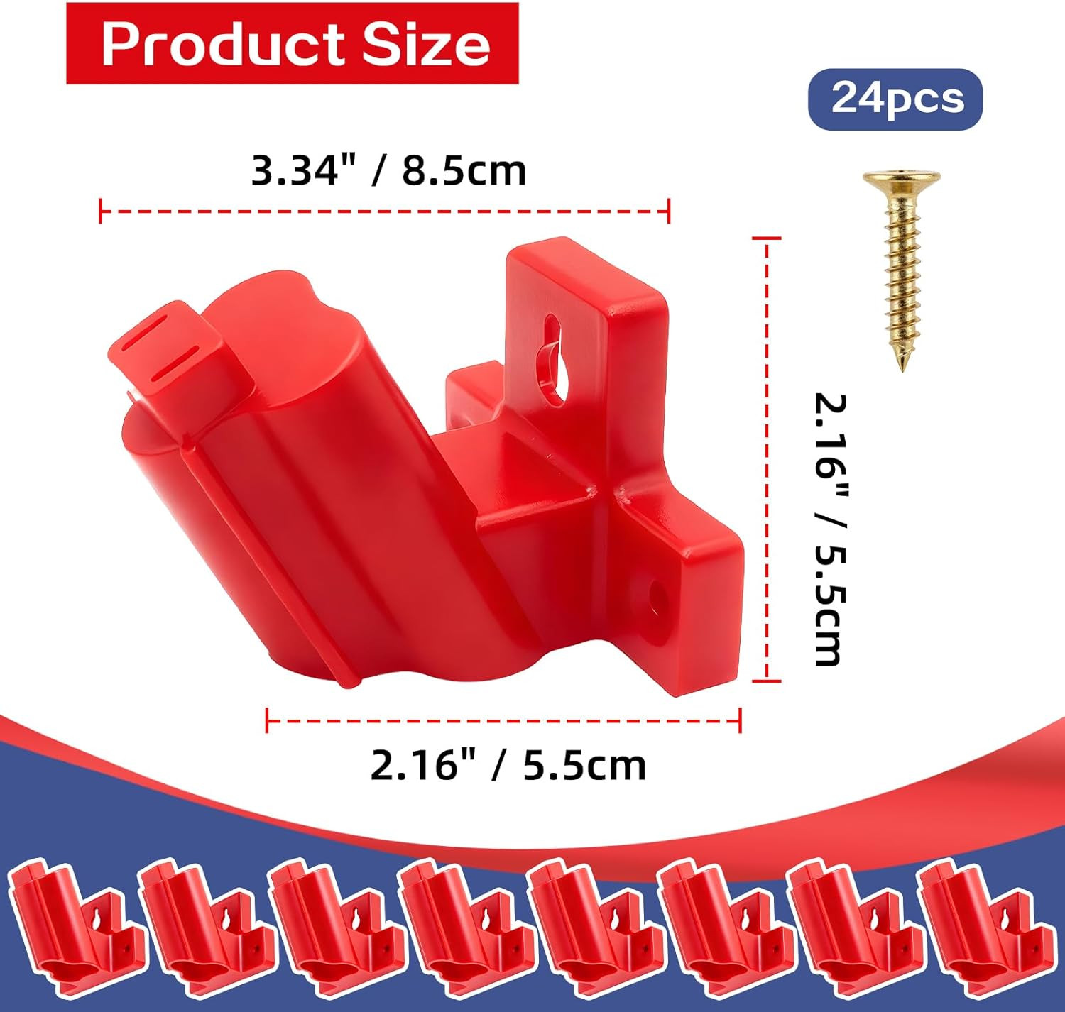 Milwaukee 12V Drill Bit Holder Wall Mount Tool Organizer Storage Solution