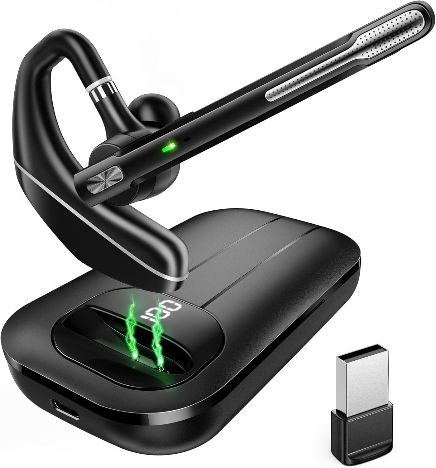 Auriculares Bluetooth 5.3 Para Camionero Con Microfono Recibidor De Llamadas NEW