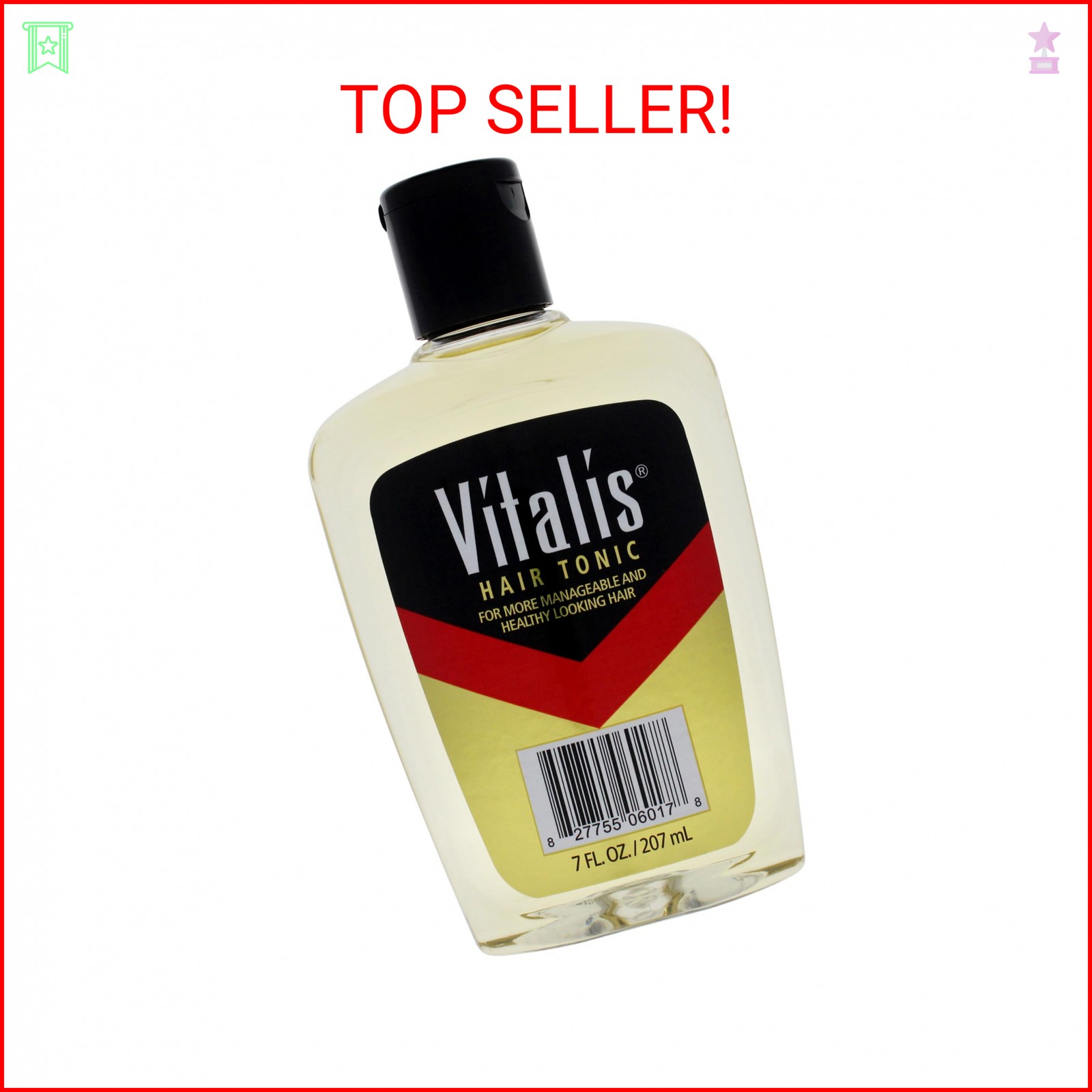 Vitalis Hair Tonic For Men, 7 ounce (pack of 1) (VT06017)