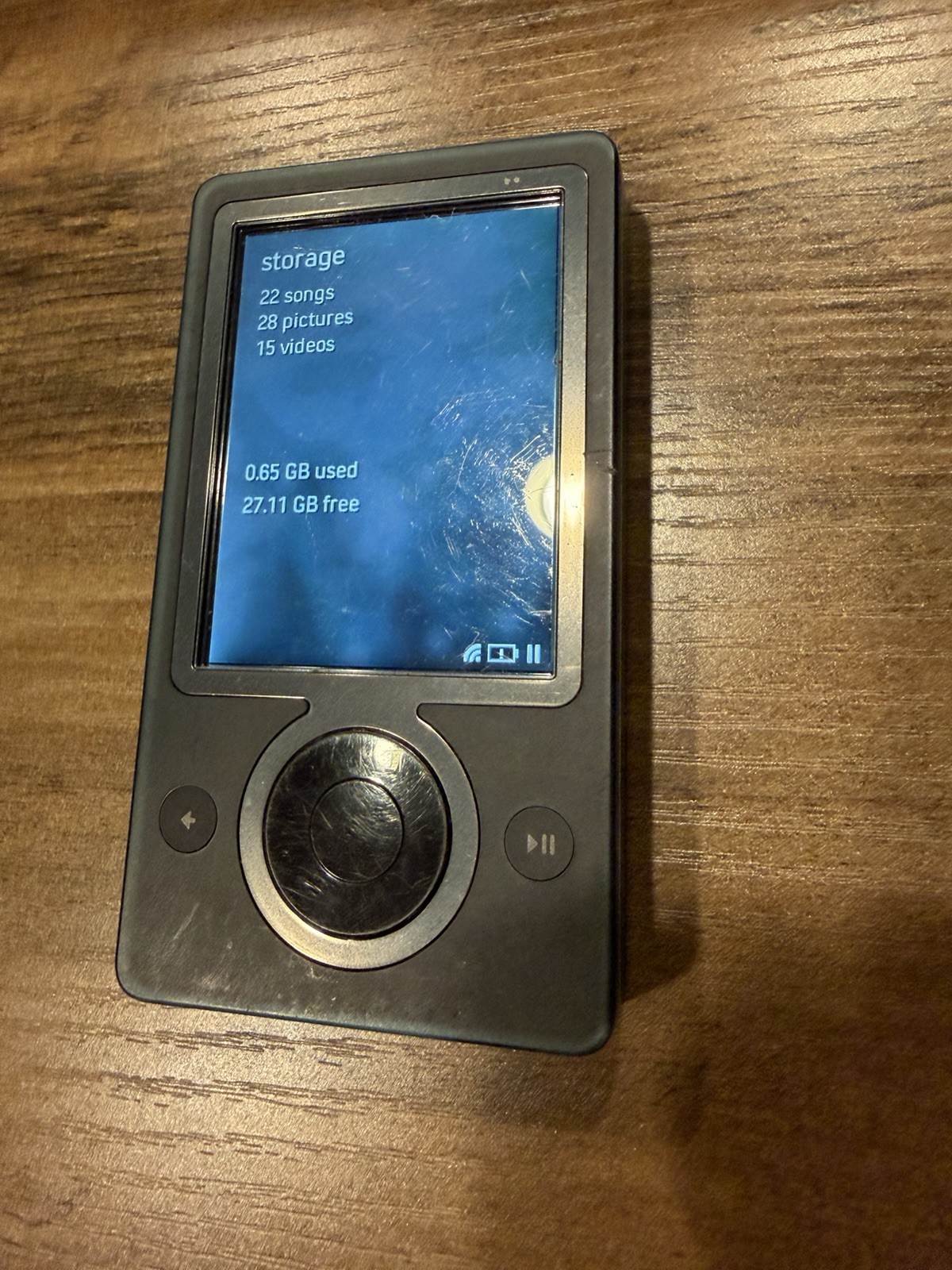Microsoft Zune 30GB Black 1st Gen Media Player Wi-Fi Video 2007 MPN 1089