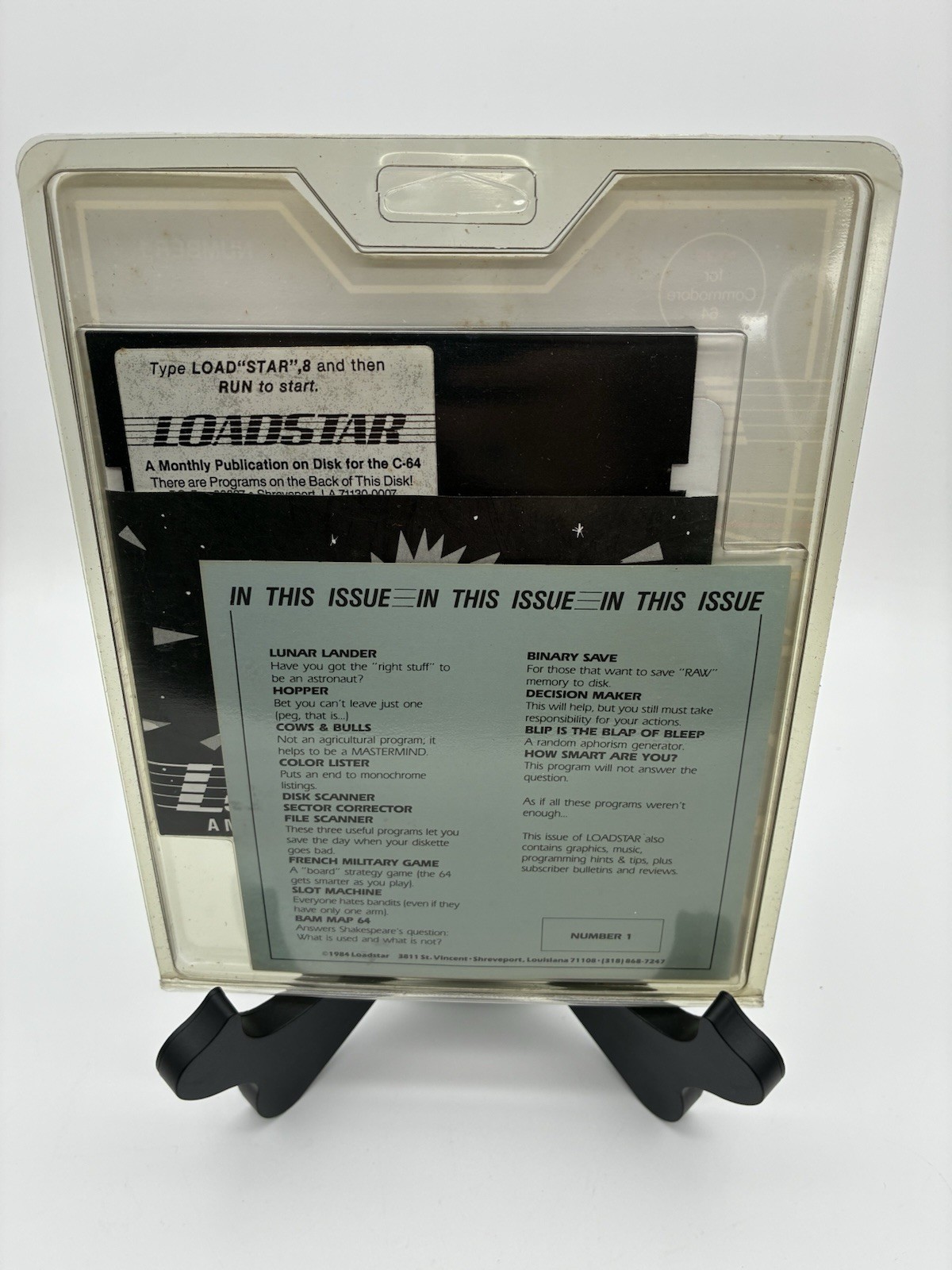 Brand New/Sealed Loadstar Number 1 for Commodore 64
