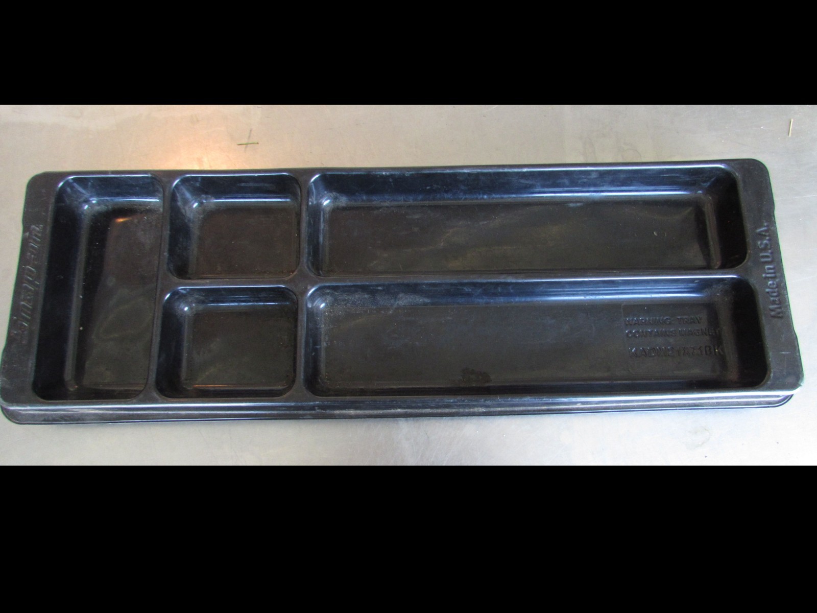 Snap on Tools Magnetic Parts Disassembly Tray Black KADM21X71BK 21"L x 7"W x 1.5