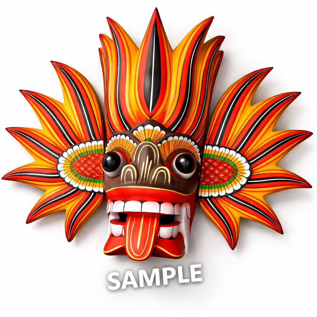 Fire Mask | Digital Product |Phone Desktop Wall Art Decor |Image for print
