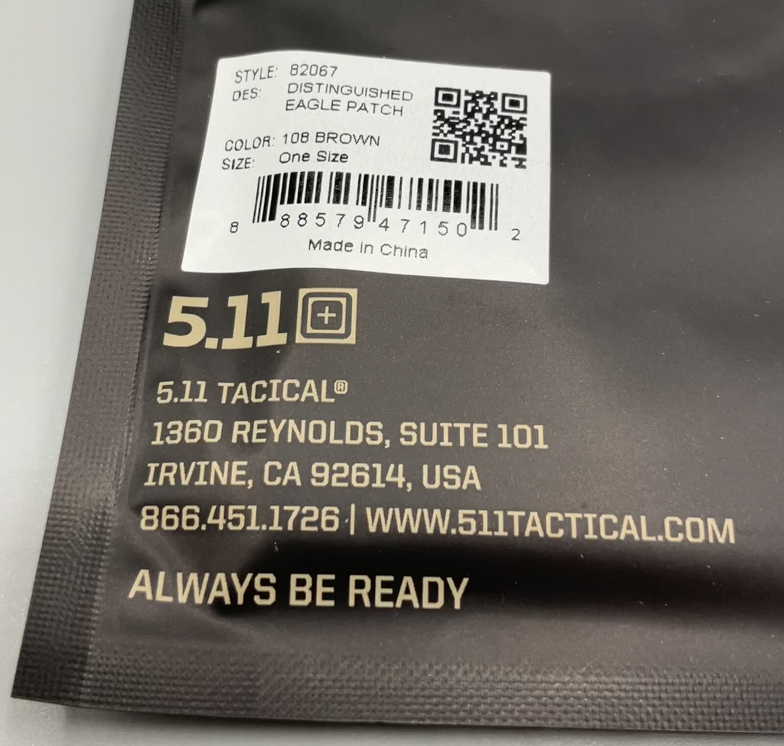 5.11 Tactical Distinguished Eagle Thin Blue Line Sword Shield Leather Patch
