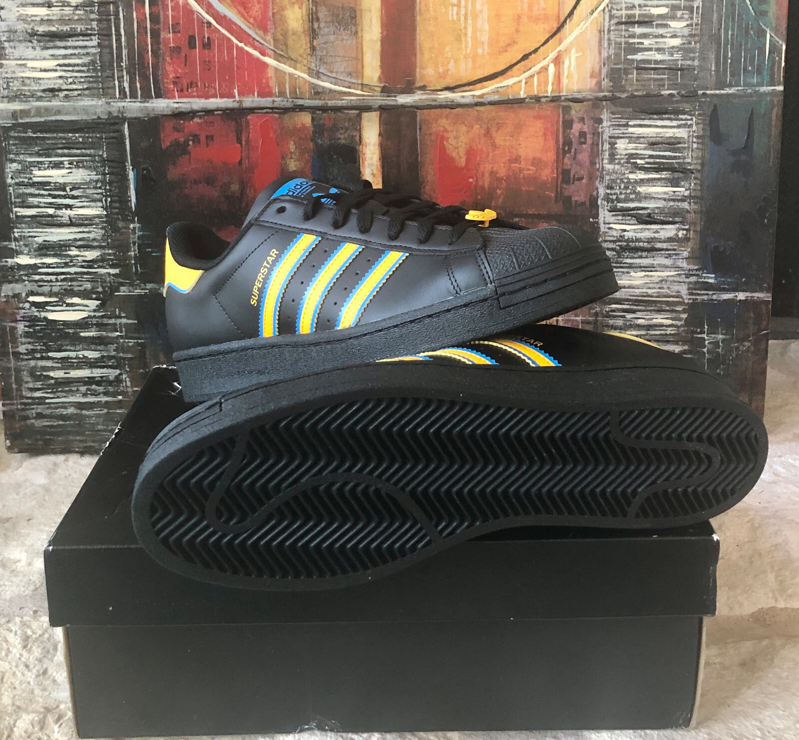Adidas Originals SUPERSTAR Shoes Casual Lifestyle Shoes UCLA FZ5892 Size Mens 11