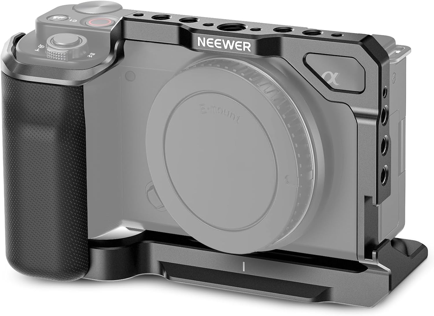NEEWER ZV-E10 Camera Cage with Silicone Grip, Arca Type QR Base, for SmallRig