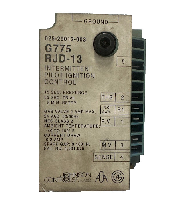 025-29012-003 Intermittent Pilot Ignition Module G775 Control Board RJD-13