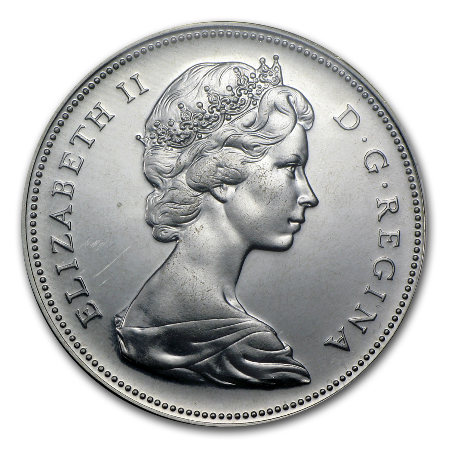 1967 Canada Silver Dollar Flying Goose AU