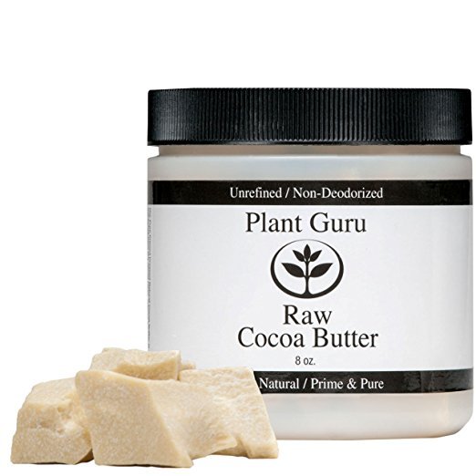 Raw Cocoa Butter 8 oz. FOOD GRADE 100% Pure Natural Unrefined Organic Cacao Bean