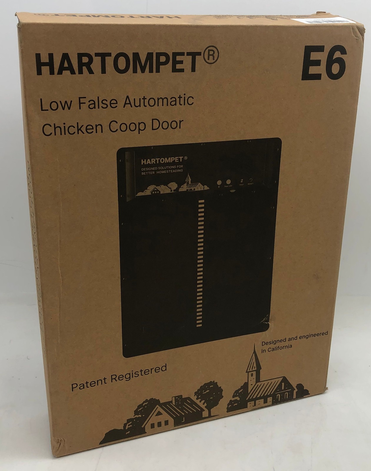 HARTOMPET Automatic Chicken Coop Door Aluminum Weatherproof Door, App Controlled