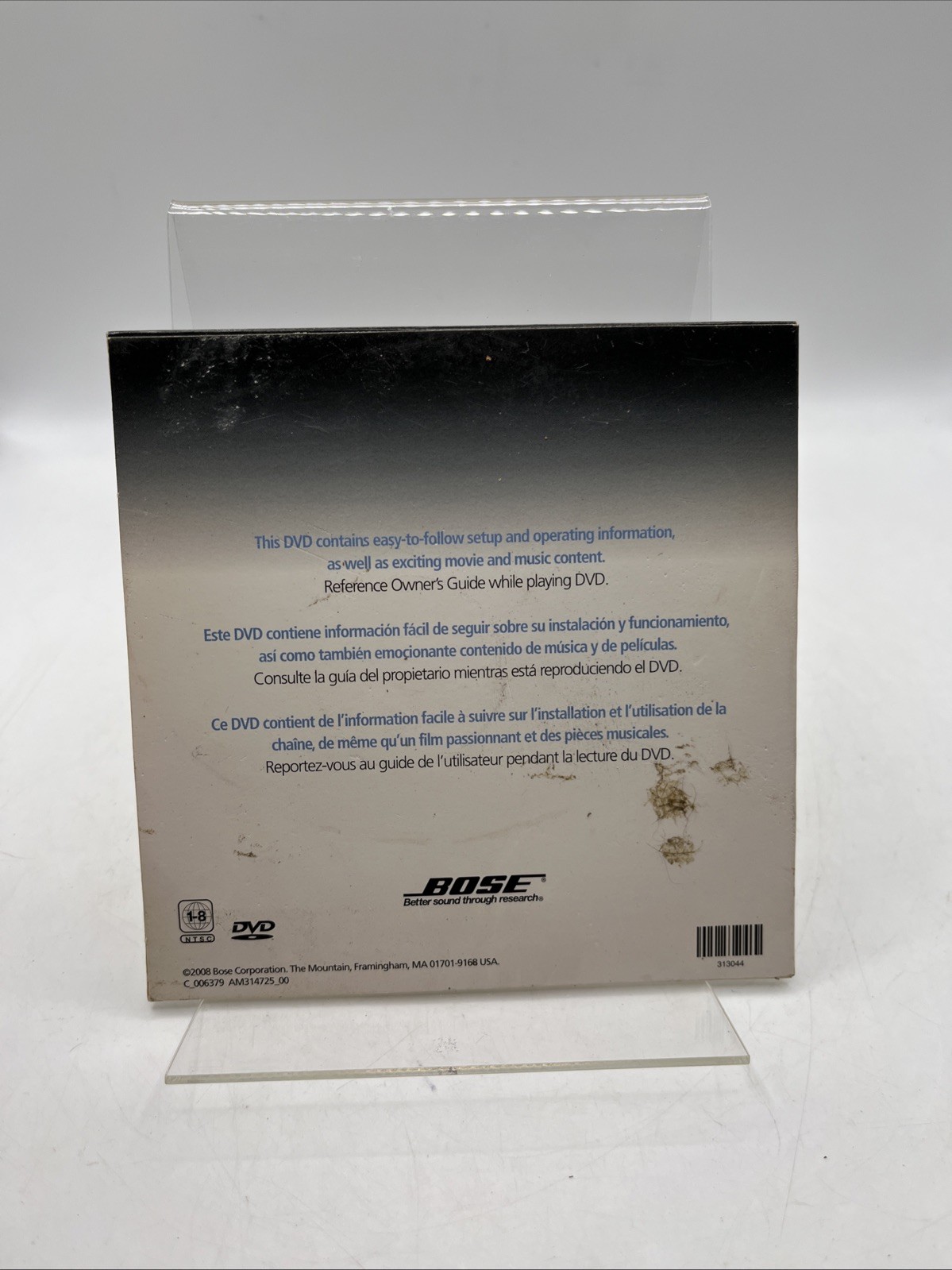 Bose 321 Series III DVD In-Home Setup & Demonstration Disc Only