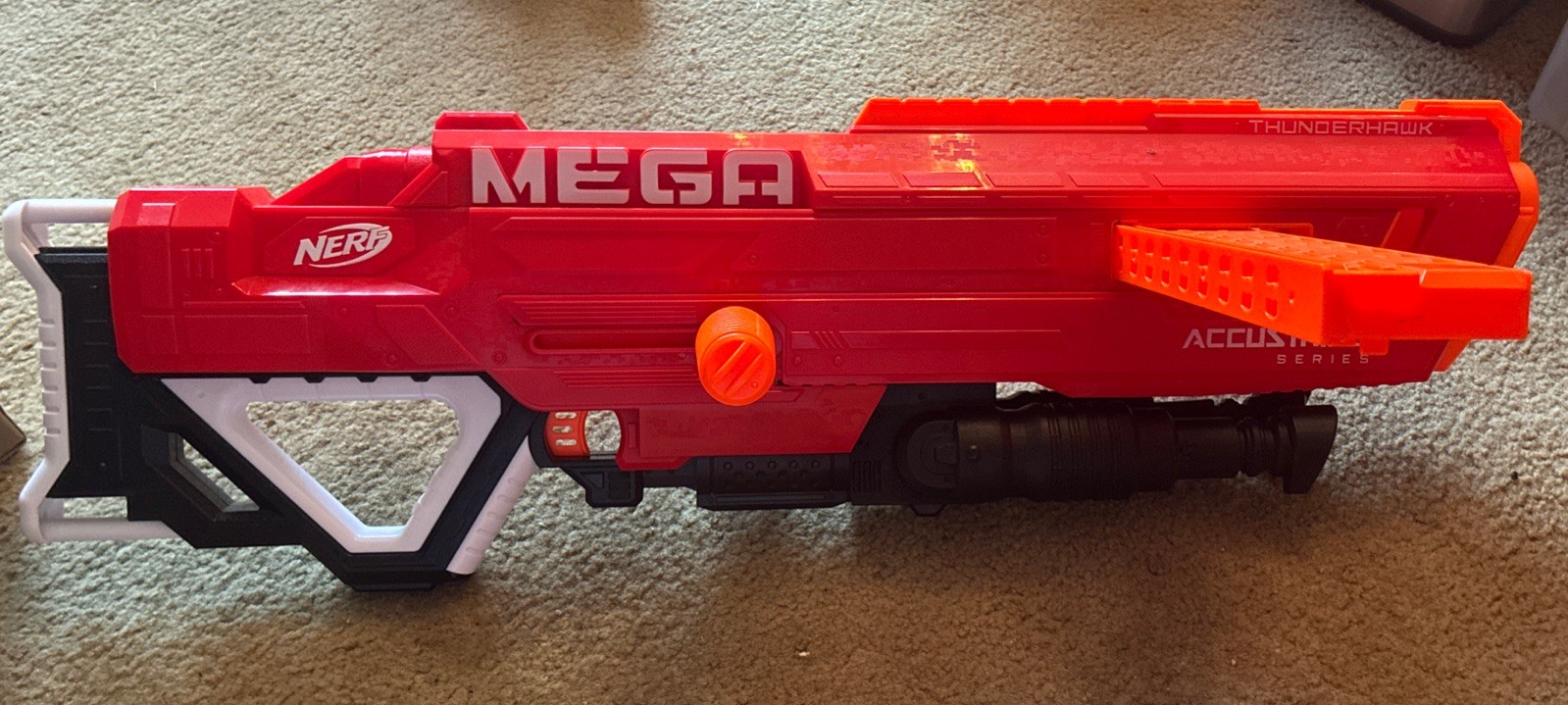 Nerf N-Strike Mega AccuStrike ThunderHawk Sniper Blaster No Darts. Works! L@@K