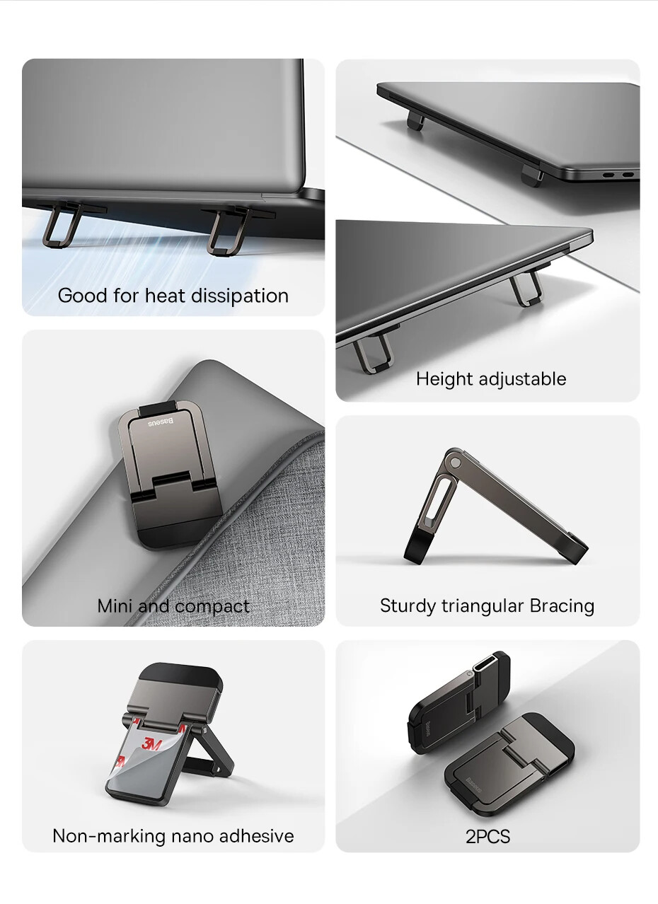 Baseus Foldable Laptop Stand Portable Notebook Support Base Holder Bracket