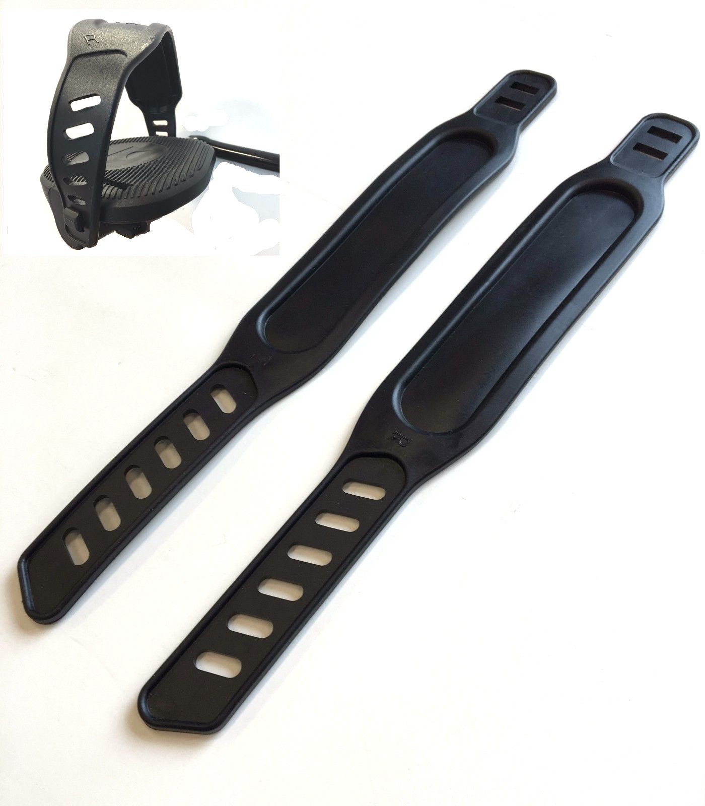 Exercise Pedal Straps - 1 Pair - Universal - Recumbent - Stationary - Bicycle