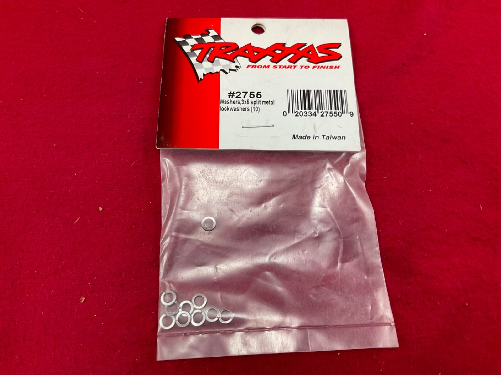 Vintage Traxxas 2755 3x5 Split Metal Lockwashers (10)  nos TRA2755