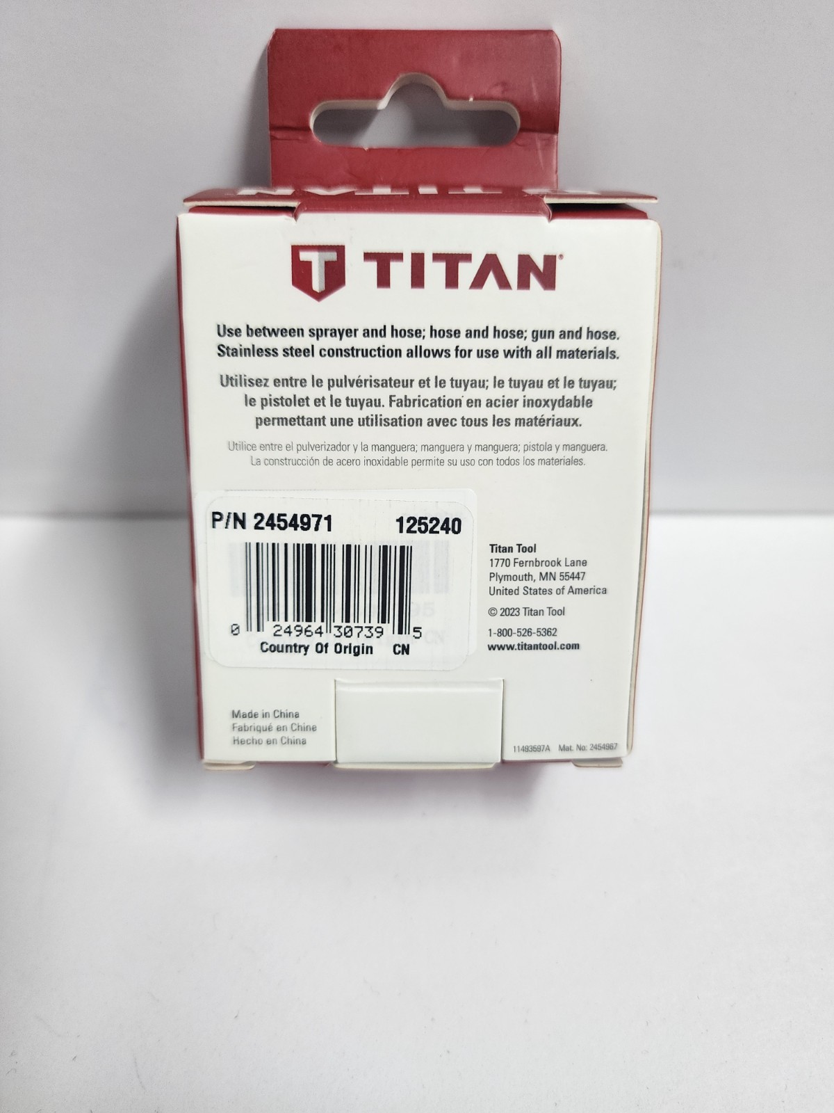 Titan 2454971 Micro Swivel 3/8"