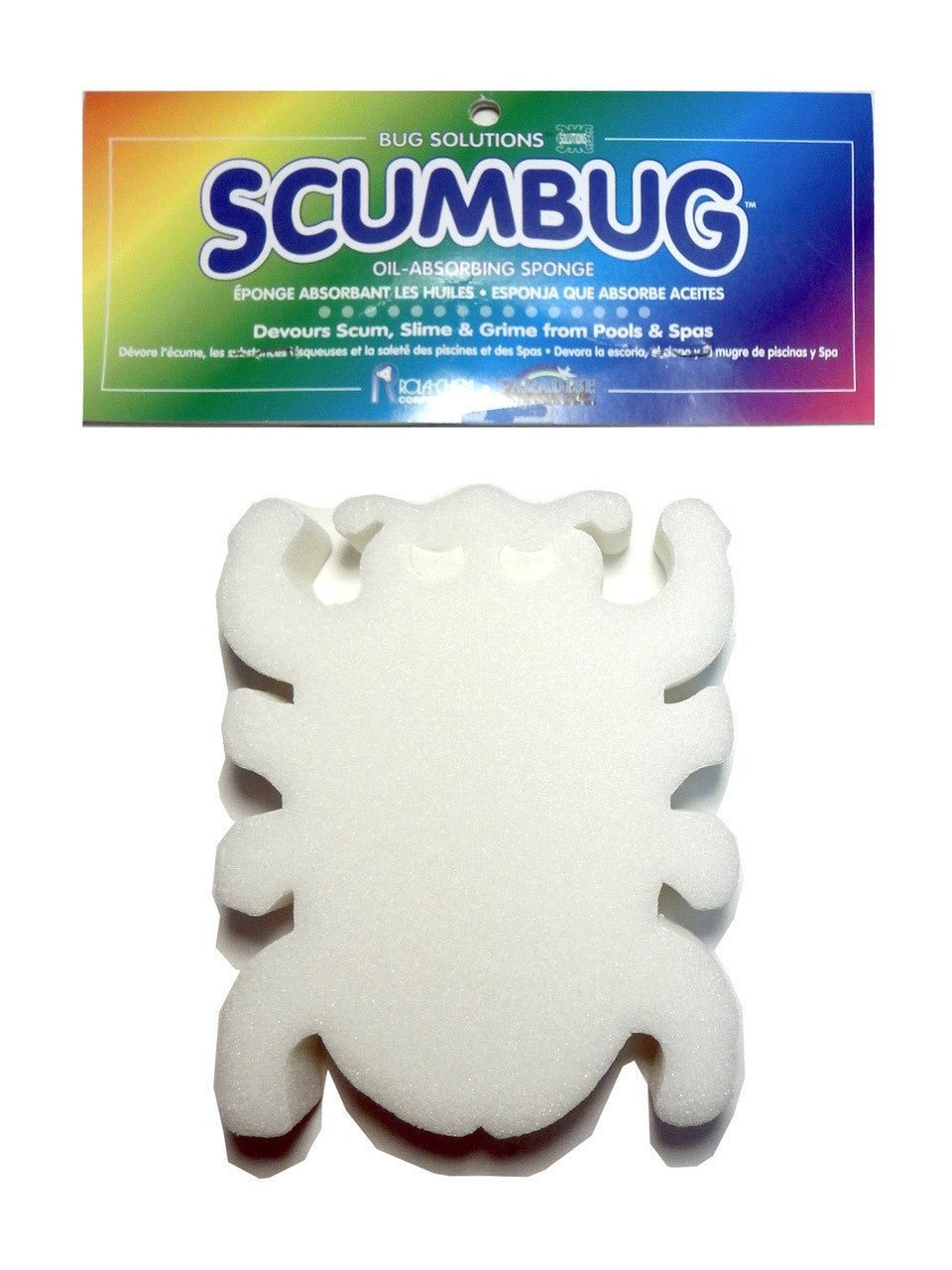 Rola-Chem Scumbug Oil/Lotion Absorbing Sponge for Pool or Spa 2 Pack