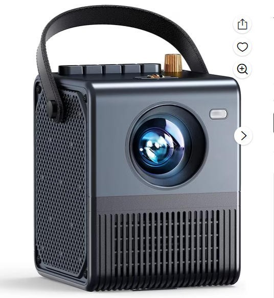 Emotn H1 Mini Projector, Native 1080P,250 ANSI Lumen,Native 1080P Full HD