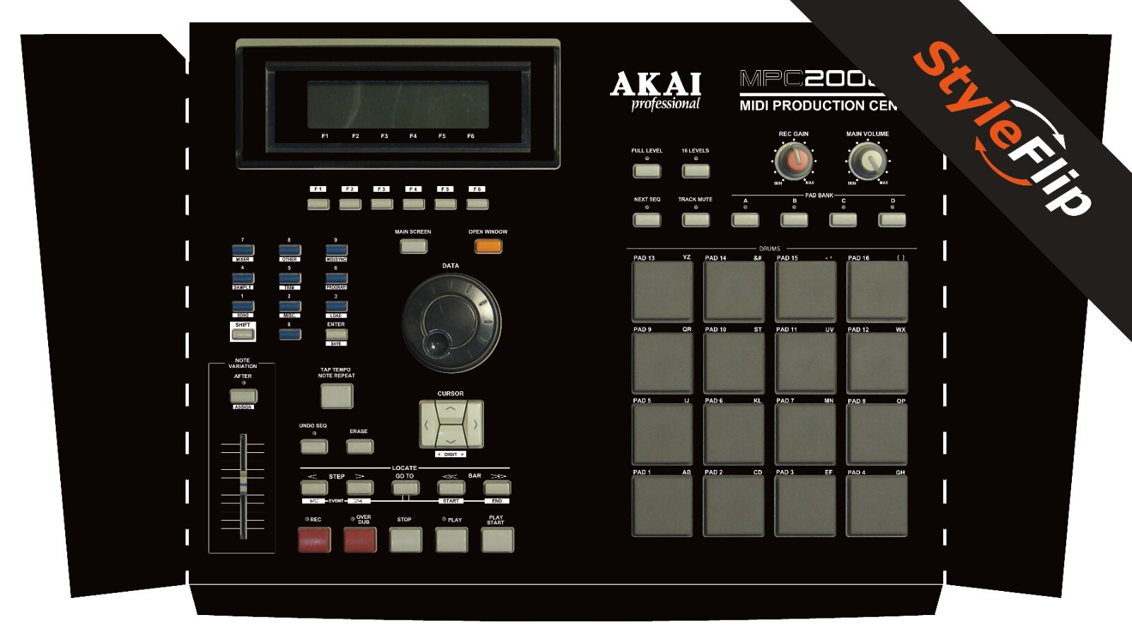 Akai MPC-2000XL Skin | Color Black | Protective Decal | StyleFlip Skins